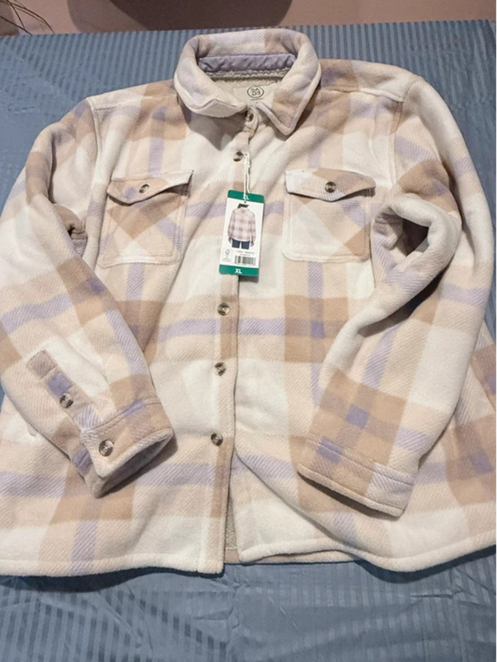 Sage Collective Plaid Shacket Size XL 1515